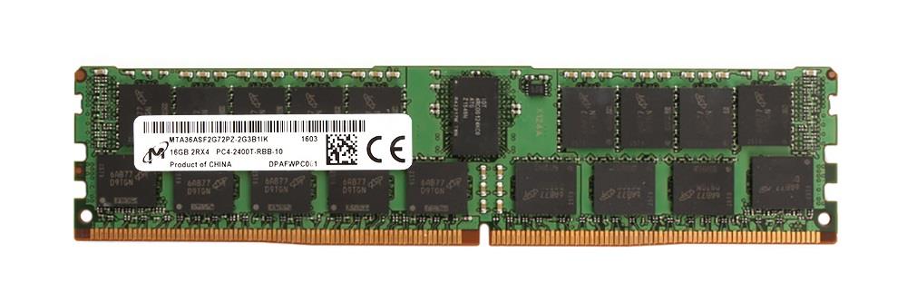 MTA36ASF2G72PZ-2G3A3 Micron 16GB PC4-19200 DDR4-2400MHz ECC Registered CL17 288-Pin DIMM 1.2V Dual Rank Memory Module