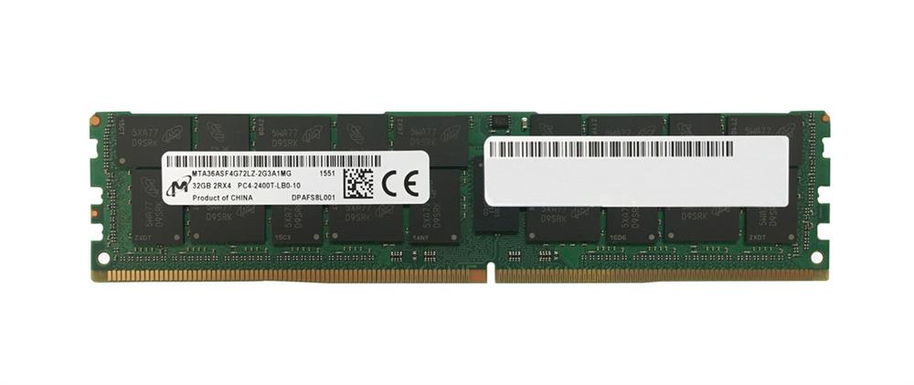 MTA36ASF4G72LZ-2G3A1 Micron 32GB PC4-19200 DDR4-2400MHz Registered ECC CL17 288-Pin Load Reduced DIMM 1.2V Dual Rank Memory Module