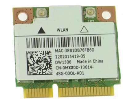 MXX0D Dell Mini PCi Express Half Height WLan Wifi 802.11n Wireless Network Card for Inspiron 3531, 3520