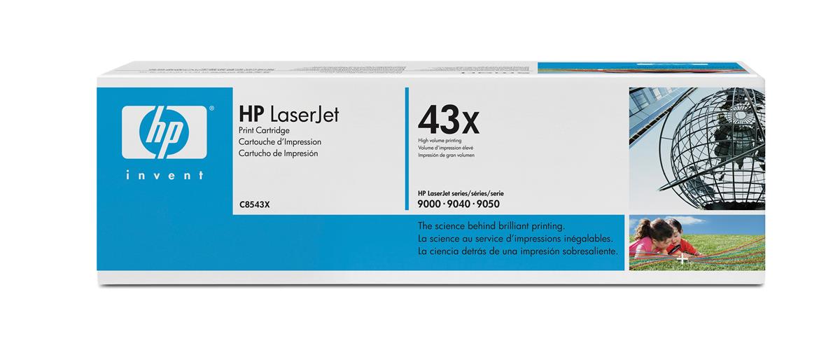 PBC8543X HP 43x Toner Cartridge (Black) for LaserJet 9000/9040/9050 Series Printer