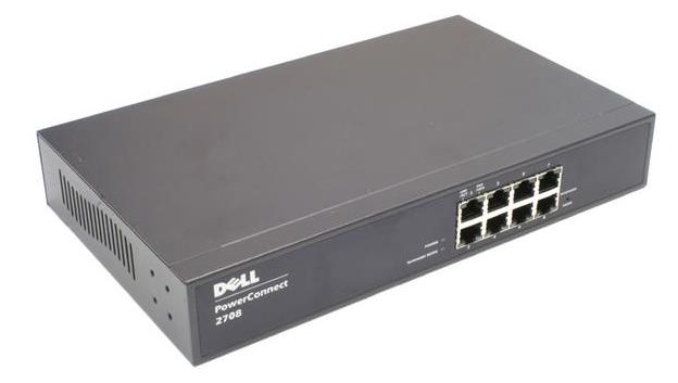 PC2708 Dell PowerConnect 2708 8-Ports GB Web-Managed Ethernet Switch (Refurbished)