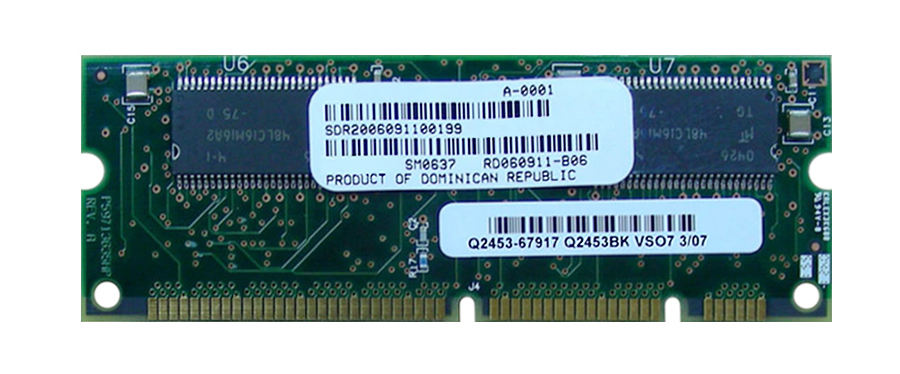Q2453-67911 HP 8MB Flash 64MB SDRAM Combo Firmware DIMM Memory for LaserJet 4200/4300 Series Printer
