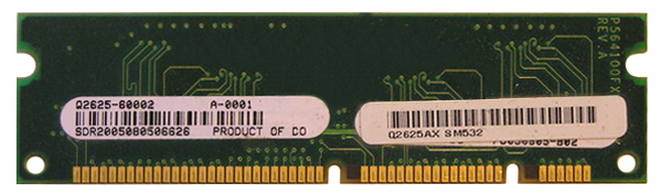 Q2625AX HP 64MB PC2100 DDR 266MHz non-ECC 100-Pin SDRAM DIMM Memory Module for HP LaserJet 2400/4250/4350/5200/9050 Series Printers