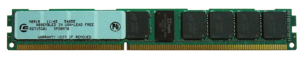 RD715G01 Centon 8GB PC3-10600 DDR3-1333MHz ECC Registered CL9 240-Pin DIMM Very Low Profile (VLP) Dual Rank Memory Module