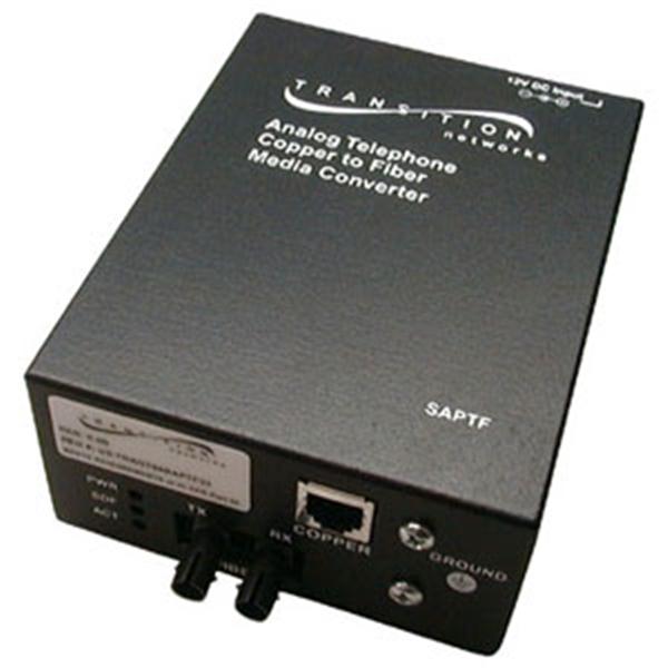 SAPTF3329-103-NA Transition Networks POTS to Fiber Optic Stand Alone Media Converter 1 x RJ-11 1 x SC