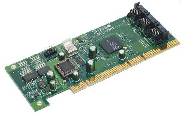 SAT2-MV8 SuperMicro 64-Bit PCI-X133MHz SATA Controller Card
