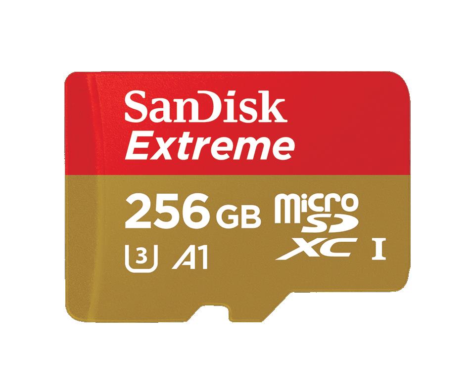 SDSQXAO-256G-GN6MA SanDisk Extreme 256GB Class 10 microSDXC UHS-I Flash Memory Card