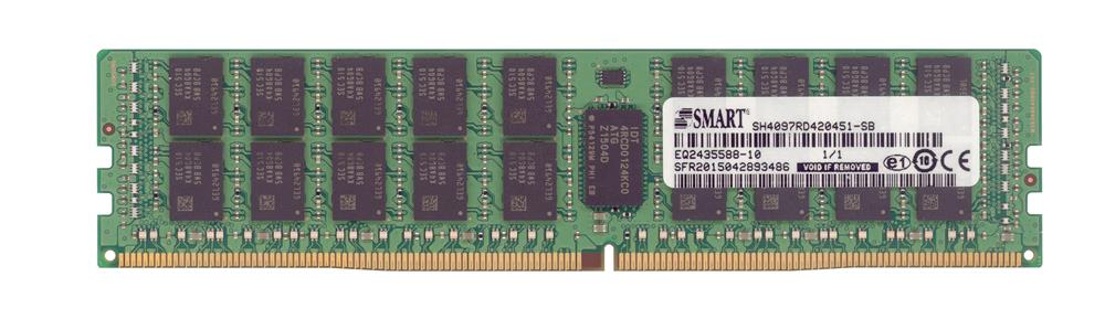 SH4097RD420451-SB Smart Modular 32GB PC4-17000 DDR4-2133MHz Registered ECC CL15 288-Pin DIMM 1.2V Dual Rank Memory Module