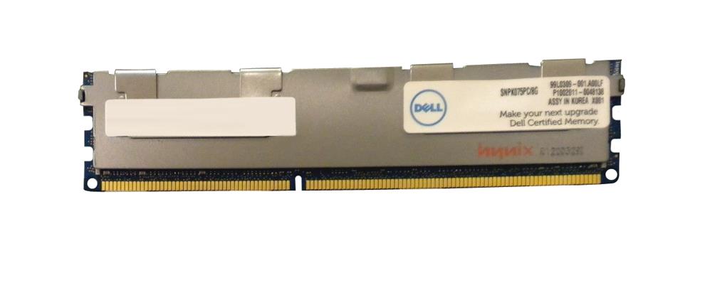 SNPK075PC/8G Dell 8GB PC3-8500 DDR3-1066MHz ECC Registered CL7 240-Pin DIMM Quad Rank Memory Module for PowerEdge Servers