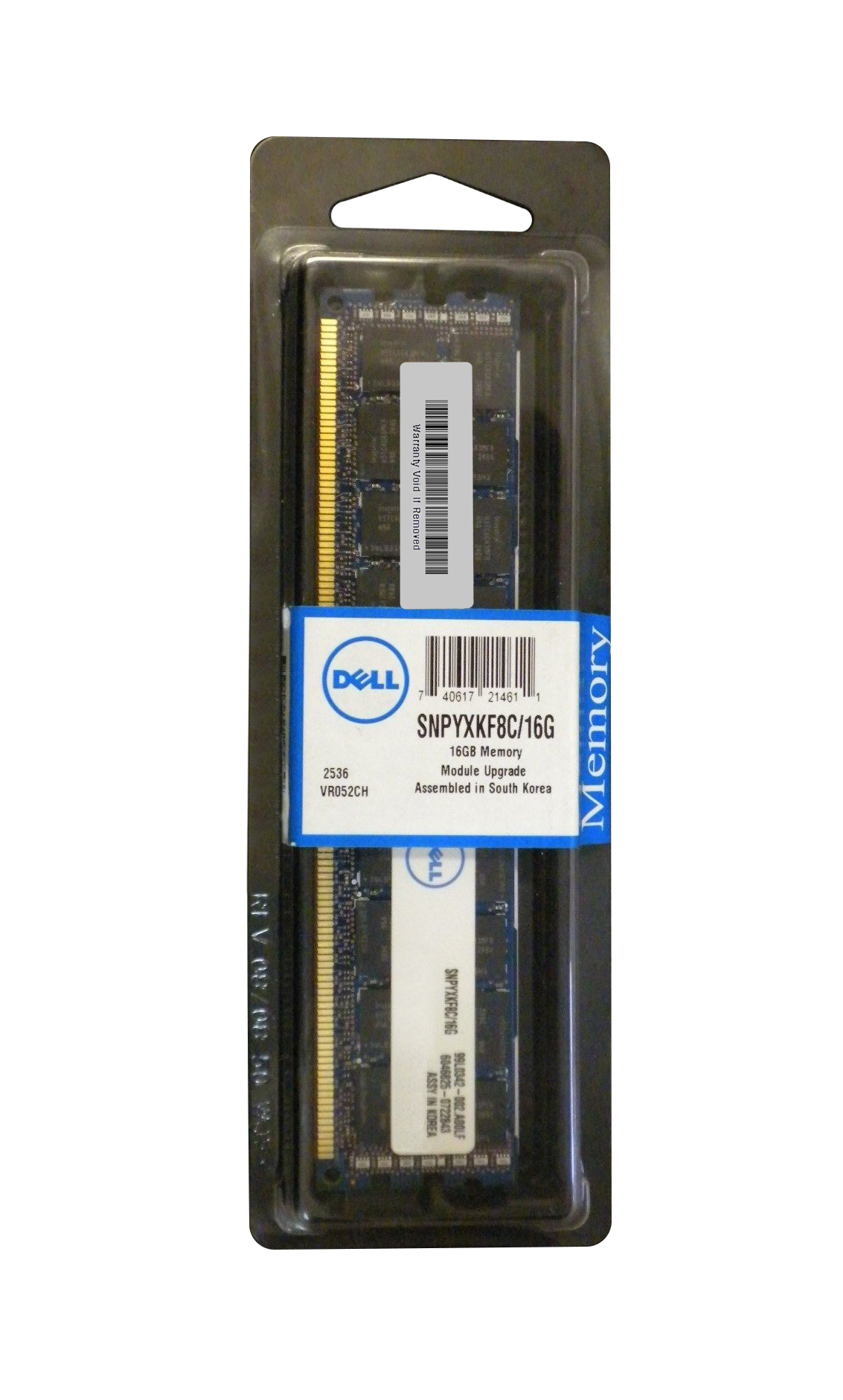 SNPYXKF8C/16G Dell 16GB PC3-10600 DDR3-1333MHz ECC Registered CL9 240-Pin DIMM 1.35V Low Voltage Dual Rank Memory Module