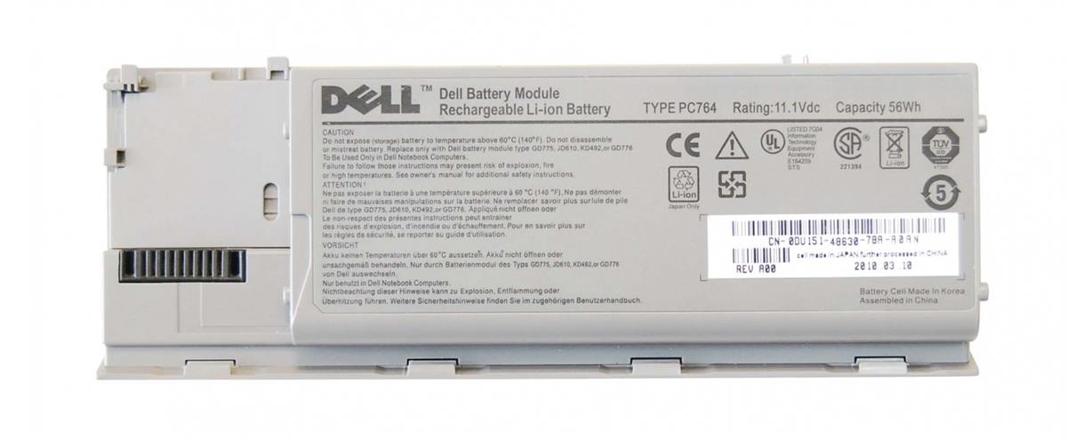 T114C Dell 6-Cell 11.1V 56WHr Lithium-Ion Battery for Latitude D620, D630 (Refurbished)