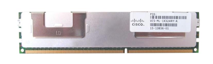 UCS-ML-1X324RY-A Cisco 32GB PC3-12800 DDR3-1600MHz ECC Registered CL11 240-Pin Load Reduced DIMM 1.35V Low Voltage Quad Rank Memory Module