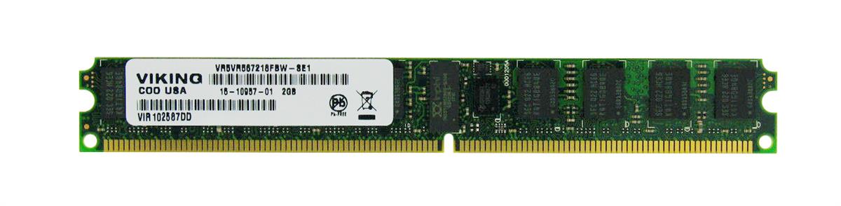 VR5VR567218FBW-SE1 Viking 2GB PC2-5300 DDR2-667MHz ECC Registered CL5 240-Pin DIMM Very Low Profile (VLP) Single Rank Memory Module