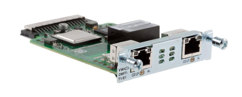 VWIC3-2MFT-T1/E1 Cisco 2-Port T1/E1 Multiflex Trunk Voice WAN Interface Card