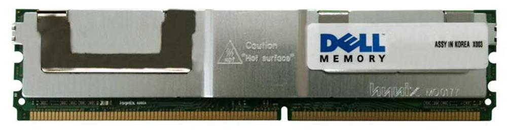 W986F Dell 8GB PC2-5300 DDR2-667MHz ECC Fully Buffered CL5 240-Pin DIMM Quad Rank Memory Module