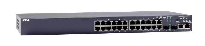 X5388 Dell PowerConnect 3424 24-Ports 10/100 Fast Ethernet Switch (Refurbished)