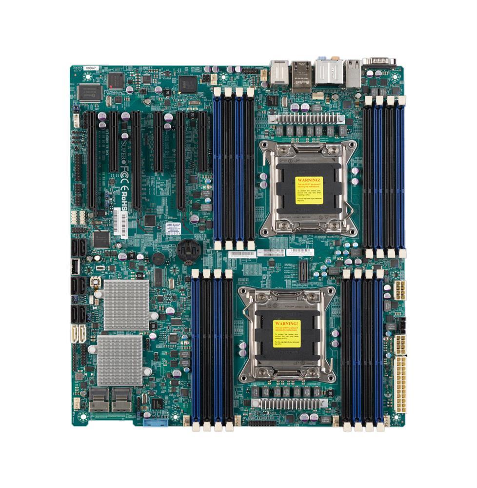 X9DAE SuperMicro Dual Socket LGA 2011 Intel C602 Chipset Intel Xeon E5-2600/E5-2600 v2 Processors Support DDR3 16x DIMM 6x SATA2 3.0Gb/s E-AXT Server Motherboard (Refurbished)