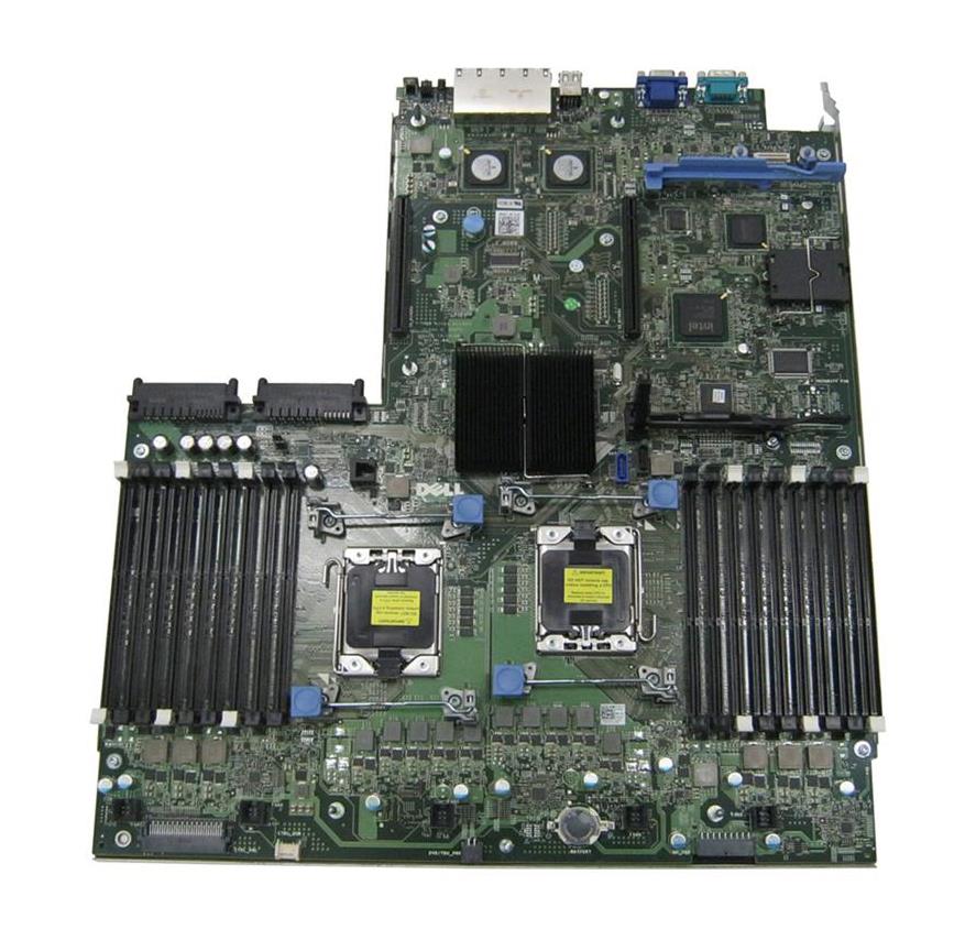 YDJK3 Dell System Board (Motherboard) Dual Socket LGA1366 for PowerEdge R710 Server (Refurbished)