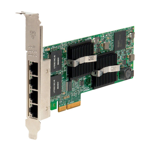 YT674 Dell Intel PRO/1000 VT Quad-Ports 1Gbps PCI Express Gigabit Server Network Adapter