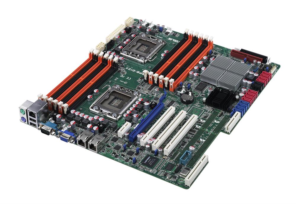 Z8PE-D12 ASUS Intel 5520 Chipset Dual Socket LGA1366 Six-Core/Quad-Core Xeon X5600 Series/ Quad-Core W5500 Series/ Six-Core/ Quad-Core X5600/ X5500/ E5600/ E5500/ L5600/ L5500 Series Processors Support Server Motherboard (Refurbished)