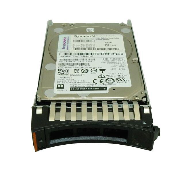 00NA251 Lenovo 900GB 10000RPM SAS 12Gbps Hot Swap (512e) 2.5-inch Internal Hard Drive for System x3550 M5