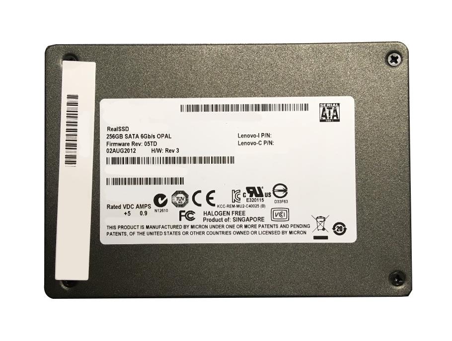 00UP465 Lenovo 256GB MLC SATA 6Gbps (Opal 2.0) 2.5-inch Internal Solid State Drive (SSD)