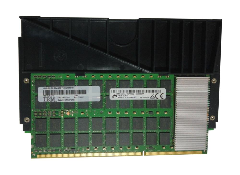 00VK253 IBM 16GB PC3-12800 DDR3-1600MHz ECC Registered CL11 276-Pin Proprietary DIMM Dual Rank Memory Module