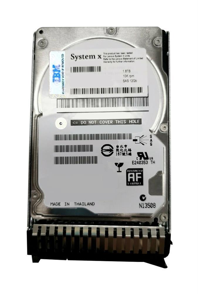 00WY966 IBM 1.8TB 10000RPM SAS 12Gbps 2.5-inch Internal Hard Drive