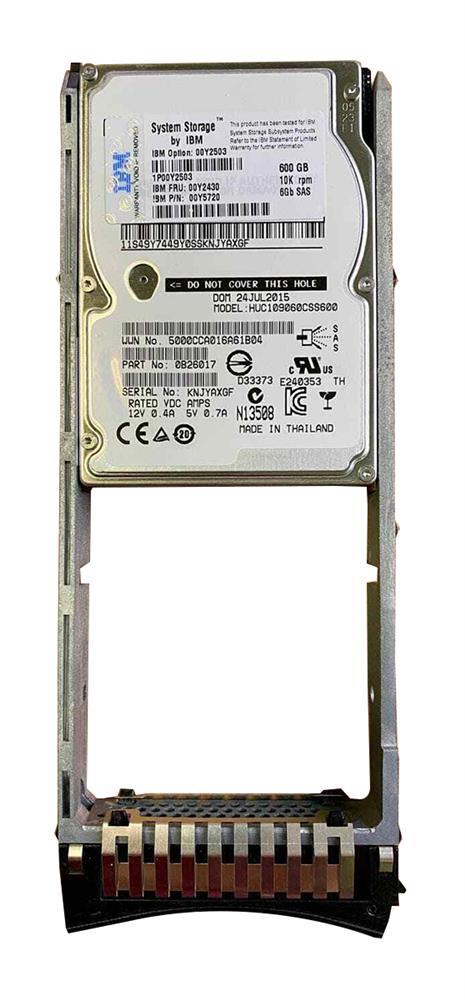 00Y2503-RF IBM 600GB 10000RPM SAS 6Gbps 2.5-inch Internal Hard Drive