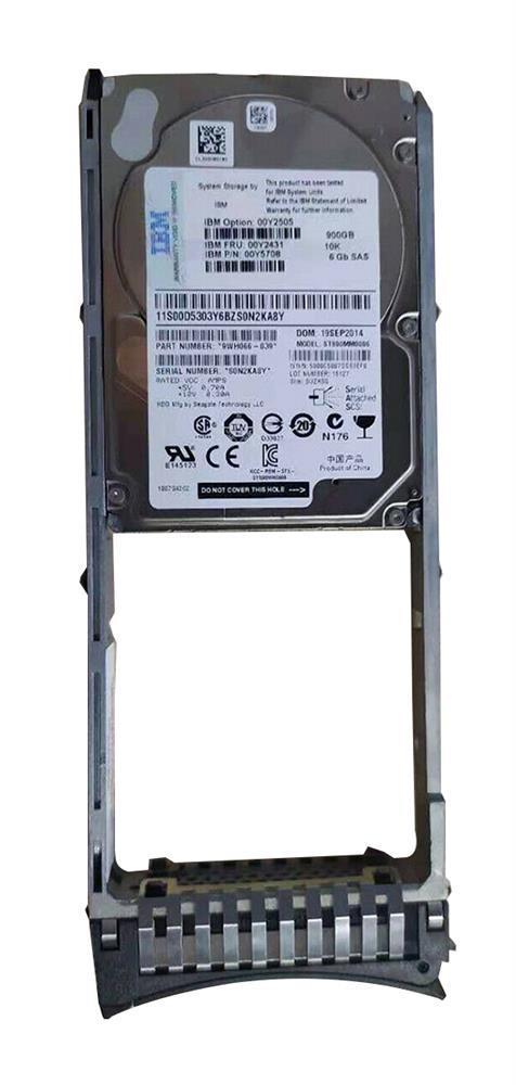 00Y2505 IBM 900GB 10000RPM SAS 6Gbps 2.5-inch Internal Hard Drive