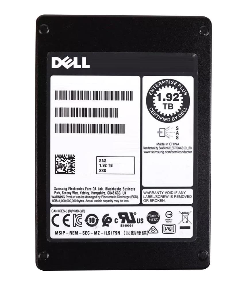 01081V Dell 1.92TB TLC SAS 24Gbps Mixed Use (SED FIPS) 2.5-inch Internal Solid State Drive (SSD)