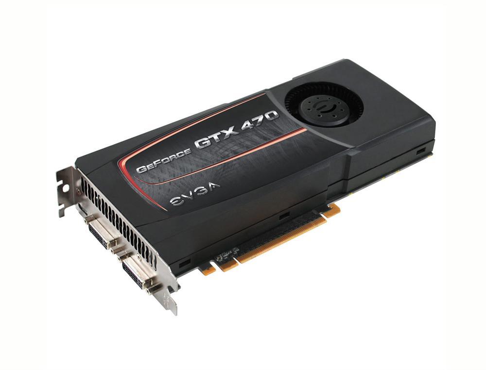 012-P3-1472-AR EVGA Nvidia GeForce GTX 470 SuperClocked 1280MB GDDR5 320-Bit HDMI / Dual DVI PCI-Express 2.0 x16 Video Graphics Card