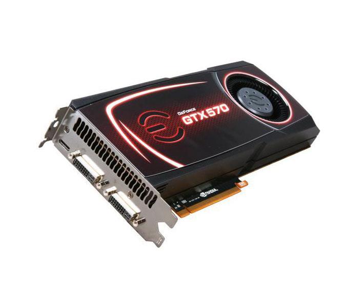 012-P3-1578-E1 EVGA Nvidia GeForce GTX 570 1280MB GDDR5 320-Bit HDMI / DisplayPort / Dual DVI PCI-Express 2.0 x16 Video Graphics Card