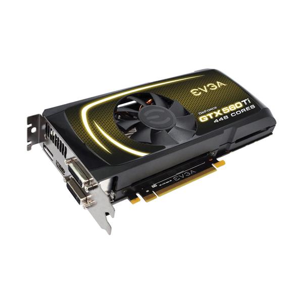012-P3-2066-ET EVGA Nvidia GeForce GTX 560 Ti 1280MB GDDR5 320-Bit HDMI / DisplayPort / Dual DVI HDCP Ready SLI Support PCI-Express 2.0 x16 Video Graphics Card