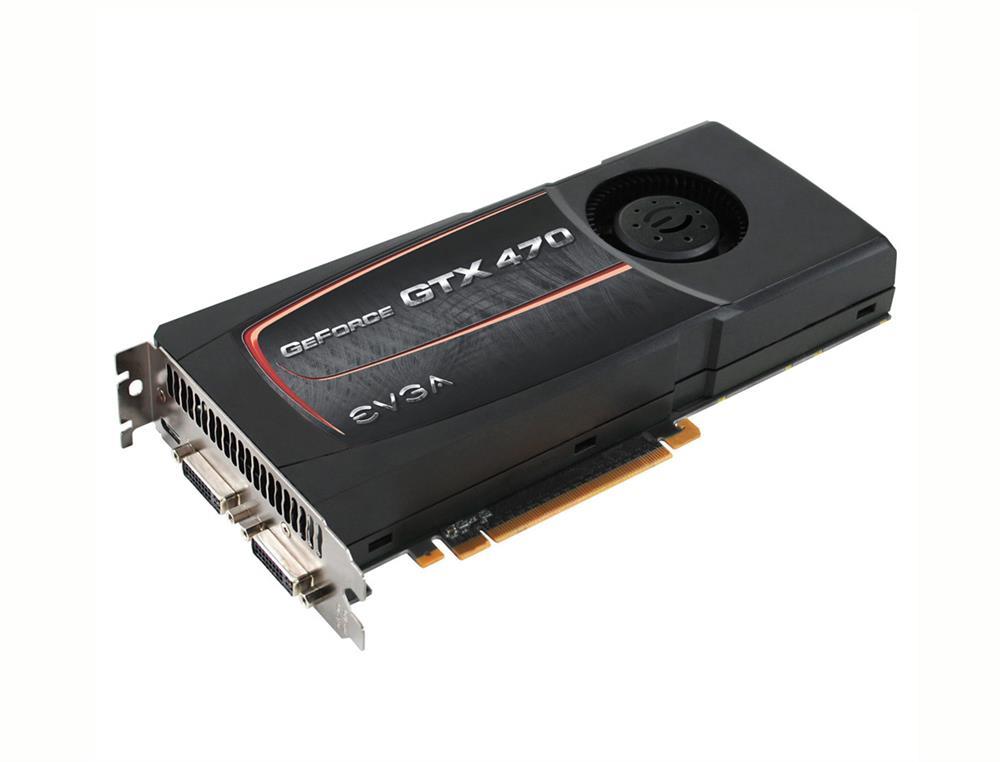 012P31472 EVGA GeForce GTX470 1280MB 320-Bit GDDR5 PCI Express 2.0 x16 Dual DVI/ HDMI Video Graphics Card