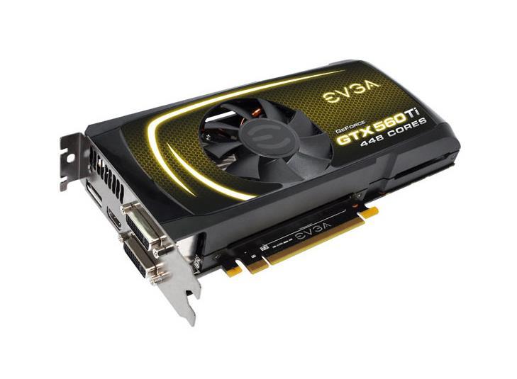 012P32066 EVGA GeForce GTX 560 Ti 448 Cores FTW 1280MB 320-Bit GDDR5 PCI Express 2.0 x16 HDCP Ready SLI Support HDMI/ DisplayPort/ Dual DVI Video Graphics Card