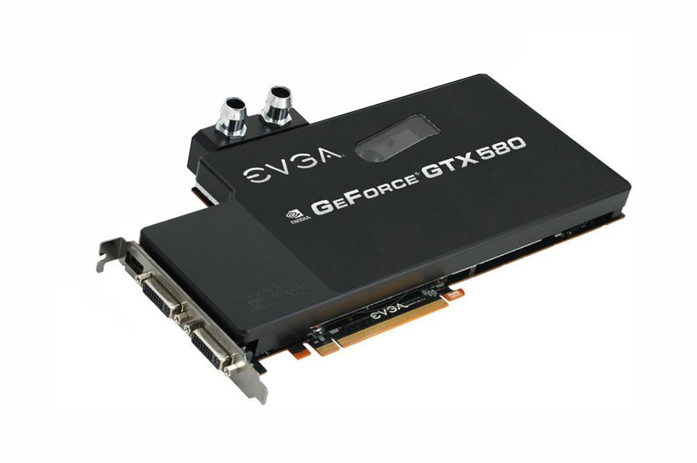 015-P3-1592 EVGA Nvidia GeForce GTX 580 FTW Hydro Copper 1536MB GDDR5 Dual DVI / Mini-HDMI / Ready SLI Support PCI-Express 2.0 Video Graphics Card