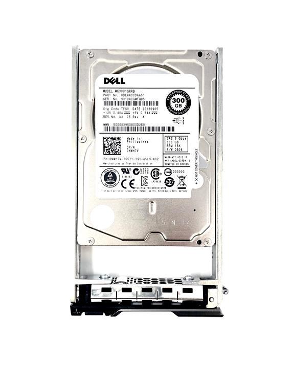 015NM6 Dell 300GB 10000RPM SAS 6Gbps Hot Swap 2.5-inch Internal Hard Drive with Tray for PowerEdge Servers