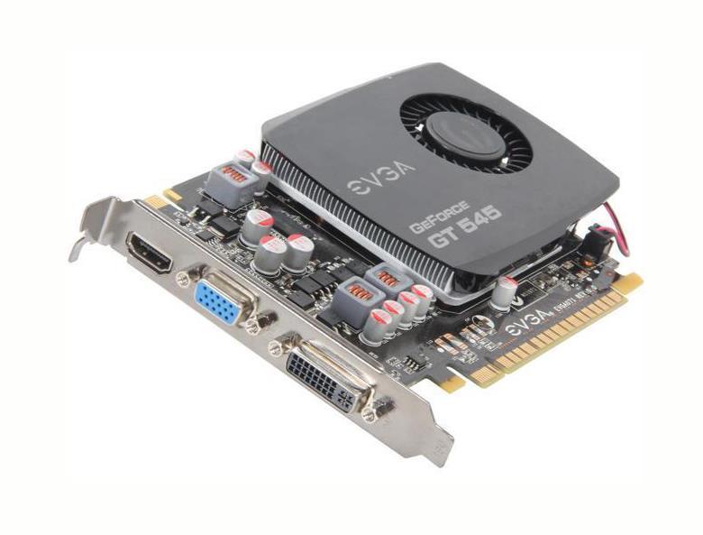 015P31545 EVGA GeForce GT 545 1536MB GDDR3 PCI Express 2.0 X16 Dual-link DVI HDMI Vga DirectX 11 Single-slot Sli Ready Video Graphics Card