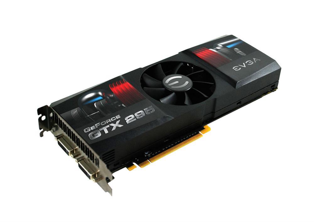 017-P3-1296-A1 EVGA GeForce GTX 295 CO-OP SuperClocked 1792MB GDDR3 SLI ready PCI Express 2.0 x16 Video Graphics Card