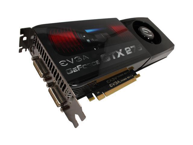 017P31175KR EVGA GeForce GTX 275 1.7GB 448-Bit DDR3 PCI Express 2.0 x16 SLI Supported Video Graphics Card