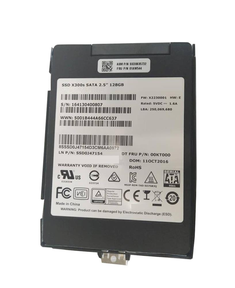 01AW544 Lenovo 128GB MLC SATA 6Gbps 2.5-inch Internal Solid State Drive (SSD)
