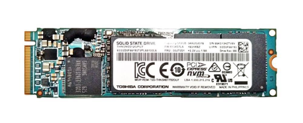 01FR538 Lenovo 512GB TLC PCI Express 3.0 x4 NVMe M.2 2280 Internal Solid State Drive (SSD)