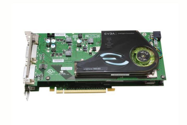 01G-P2-N592-TR EVGA GeForce 7950 GX2 1GB 512-Bit GDDR3 PCI Express x16 Dual DVI/HDTV/ S-Video/ Composite Out Video Graphics Card