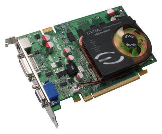 01G-P2-N795-AR EVGA GeForce 8600GT 1GB 128-bit GDDR2 PCI Express x16 HDCP Ready/ SLI Support Video Graphics Card