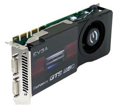 01G-P3-1155-AR EVGA Nvidia GeForce GTS 250 1GB GDDR3 256-Bit HDCP Ready/ SLI Supported PCI-Express 2.0 x16 Video Graphics Card