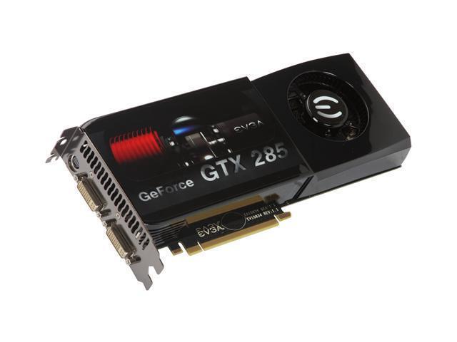 01G-P3-1182-TR EVGA GeForce GTX 285 FTW Edition 1GB DDR3 512-Bit SLI Supported PCI-Express 2.0 x16 Video Graphics Card with Backplate