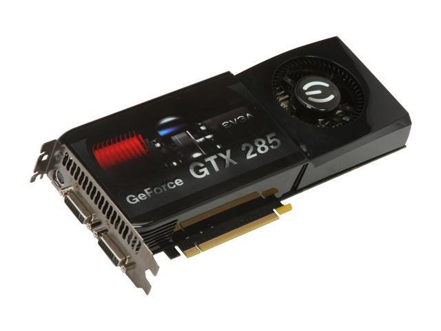 01G-P3-1281-AR EVGA Nvidia GeForce GTX 285 1GB GDDR3 512-Bit PCI-Express 2.0 x16 HDCP Ready/ SLI Support Video Graphics Card