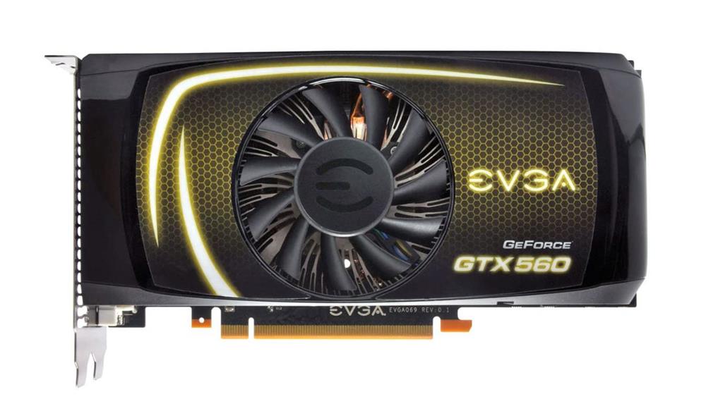 01G-P3-1461-E1 EVGA Nvidia GeForce GTX 560 SuperClocked 1GB GDDR5 256-Bit Mini HDMI / Dual DVI PCI-Express 2.0 x16 HDCP Ready SLI Support Video Graphics Card