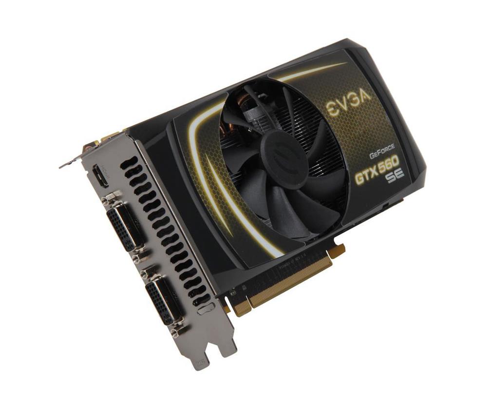 01G-P3-1464-BX EVGA GeForce GTX 560 SE 1GB GDDR5 192-Bit Mini HDMI / Dual DVI / HDCP Ready SLI Support PCI-Express 2.0 x16 Video Graphics Card
